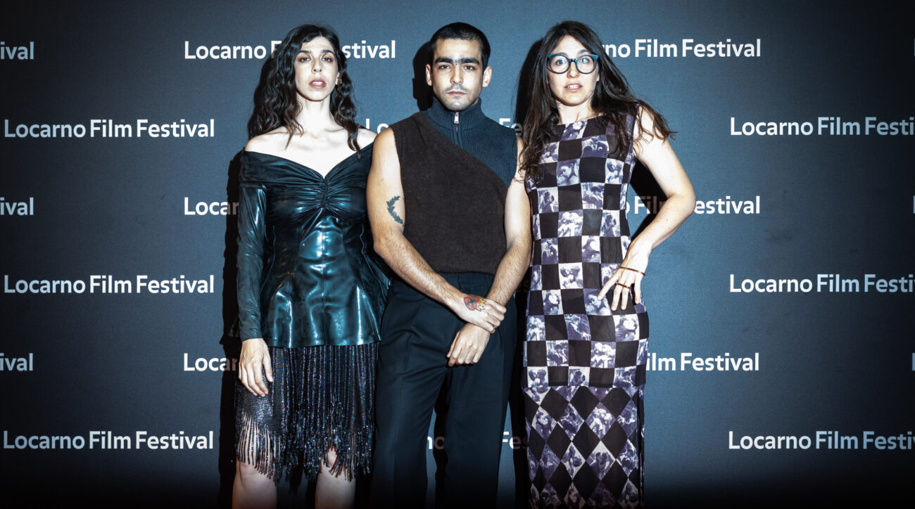 Locarno76, Red Carpet, ON THE GO (CDP), from left, Julia de Castro, D, Omar Ayuso, A and Marie Gisèle Royo, D, P, Wednesday, 9 August 2023